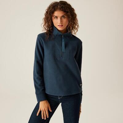 De julliette wandelfleece met halve rits voor dames