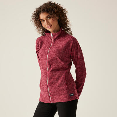 De mayse wandelfleece met hele rits voor dames