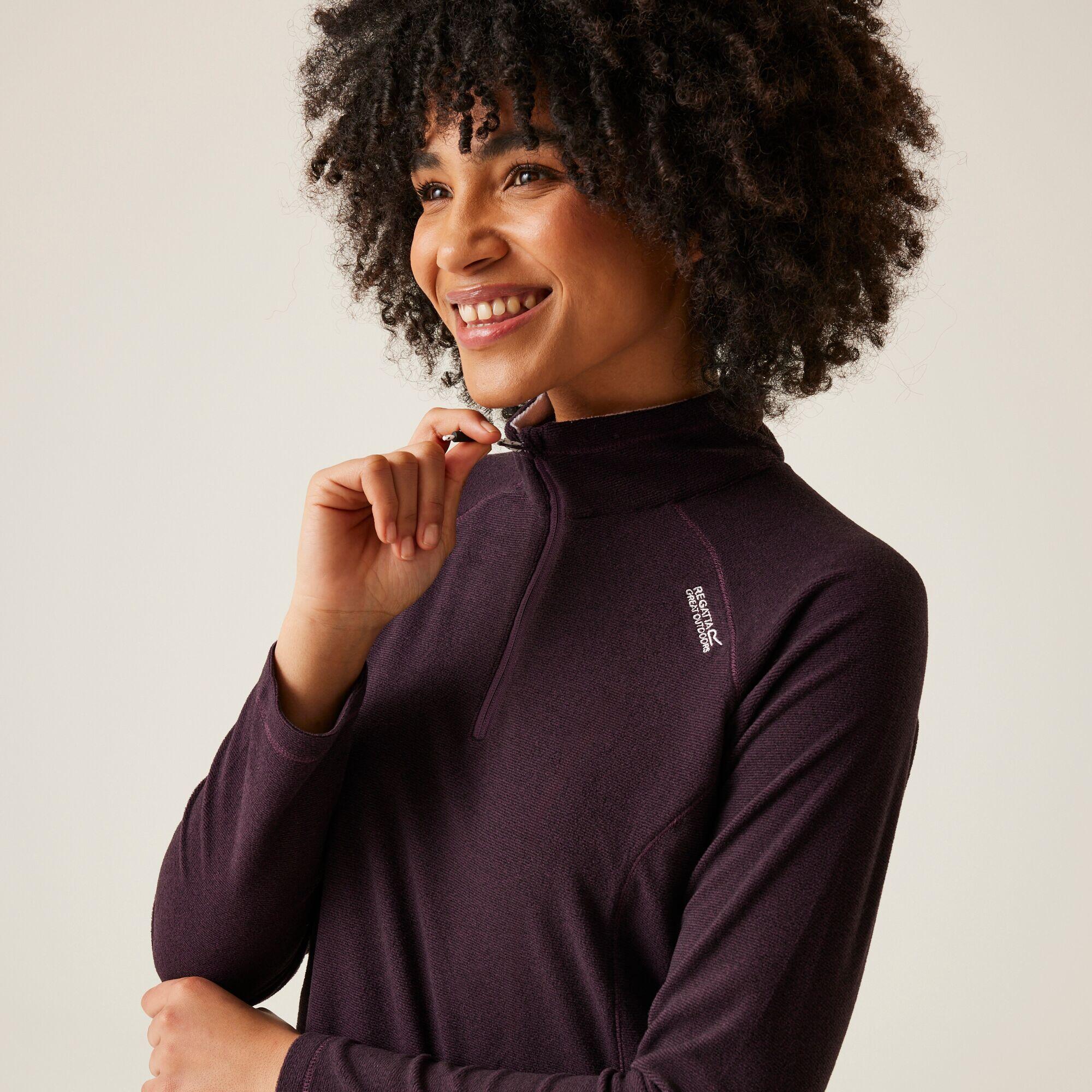 Montes Womens Lightweight Half-Zip Hiking Fleece 4/7