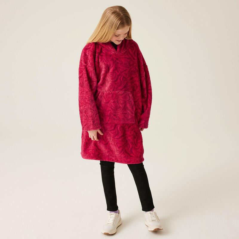 De Cosy Poncho sportieve fleece voor kinderen