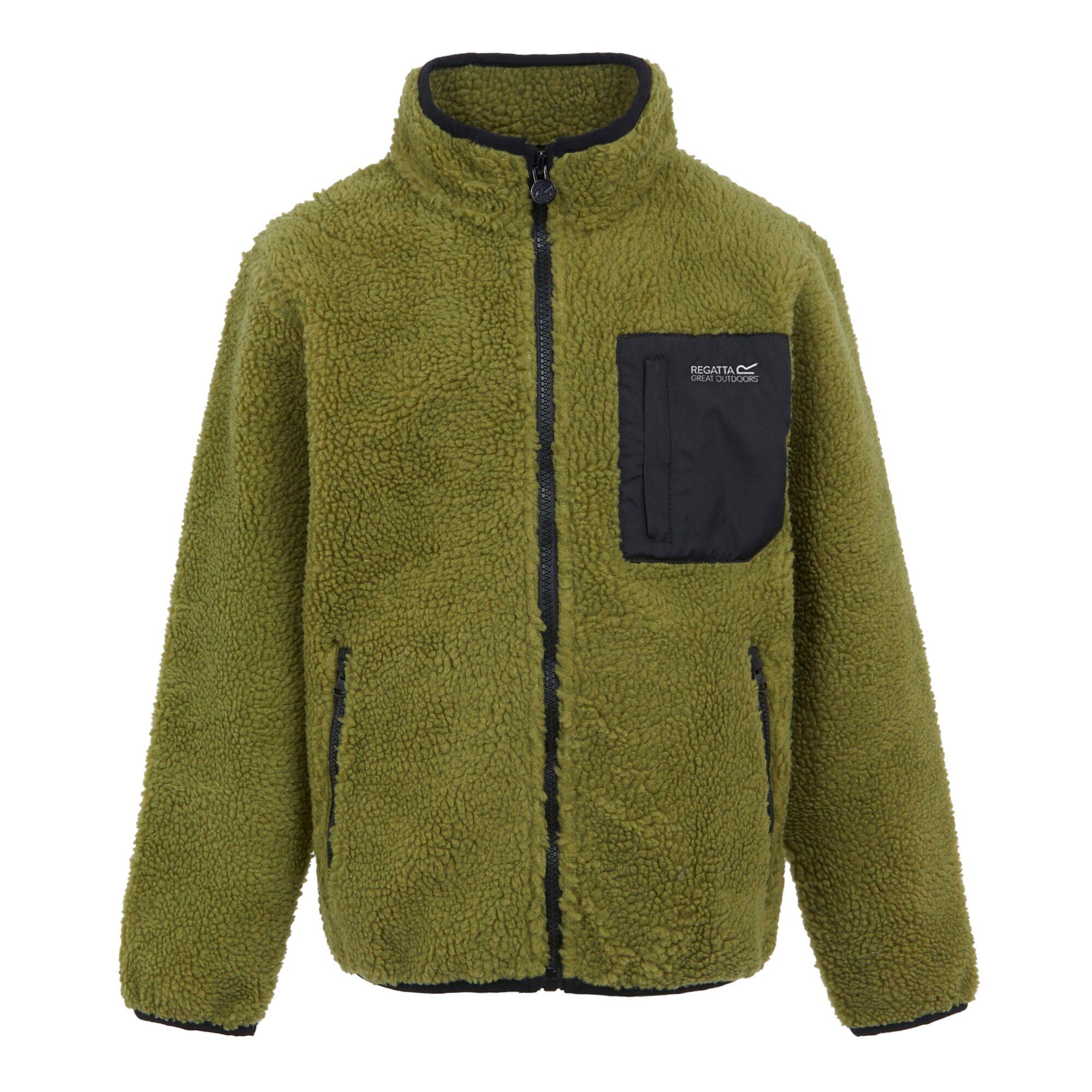 Childrens/Kids Frankie Full Zip Fleece Jacket (Nephrite Green) 1/4