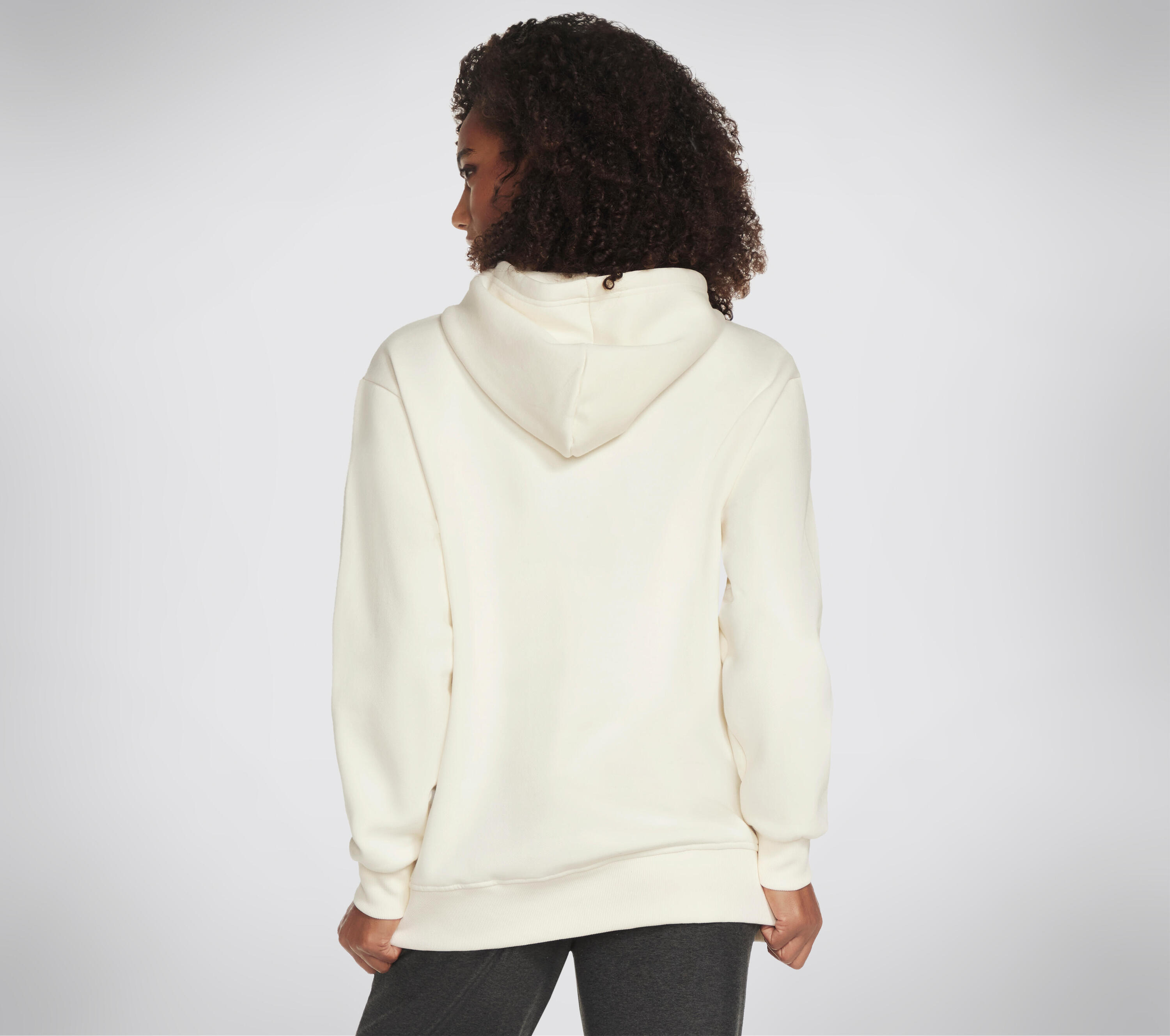 Sweat à capuche femme SKECH-SWEATS DIAMOND SHINE à manches longues blanc 2/3