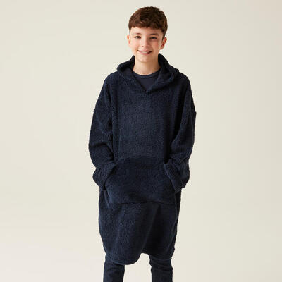 De cosy poncho sportieve fleece voor kinderen