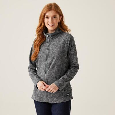 De mayse wandelfleece met hele rits voor dames