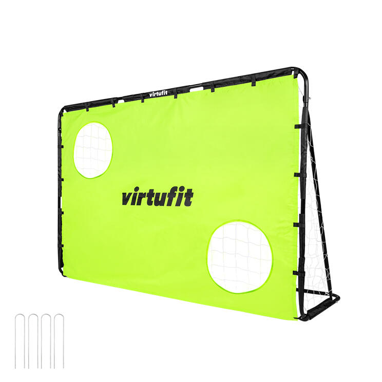 VIRTUFIT Voetbaldoel met Doelwand - Voetbal Goal - 120 x 80 cm