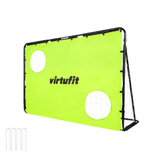 Porta da calcio con parete - Porta da calcio - 120 x 80 cm