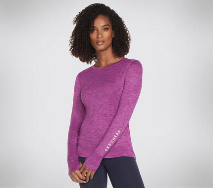 SKECHERS T-shirt femme manches longues GODRI SWIFT LS CREW noir