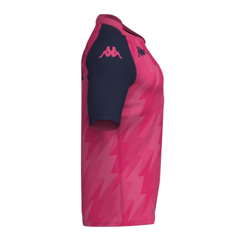 Camiseta De Entrenamiento Rosa Stade Français París Para Adultos