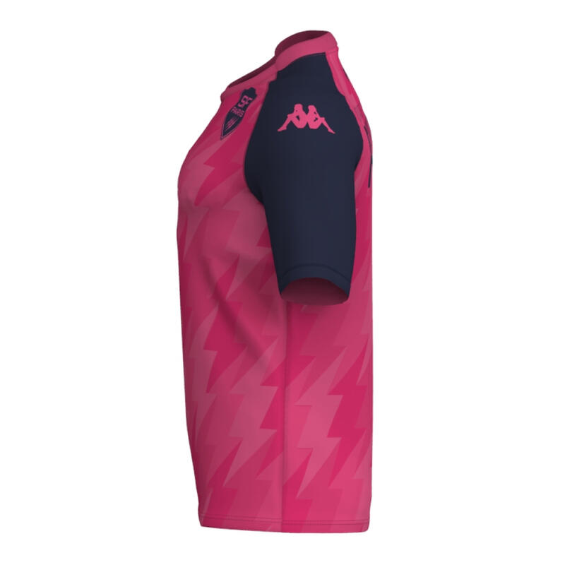 Camiseta De Entrenamiento Rosa Stade Français París Para Adultos