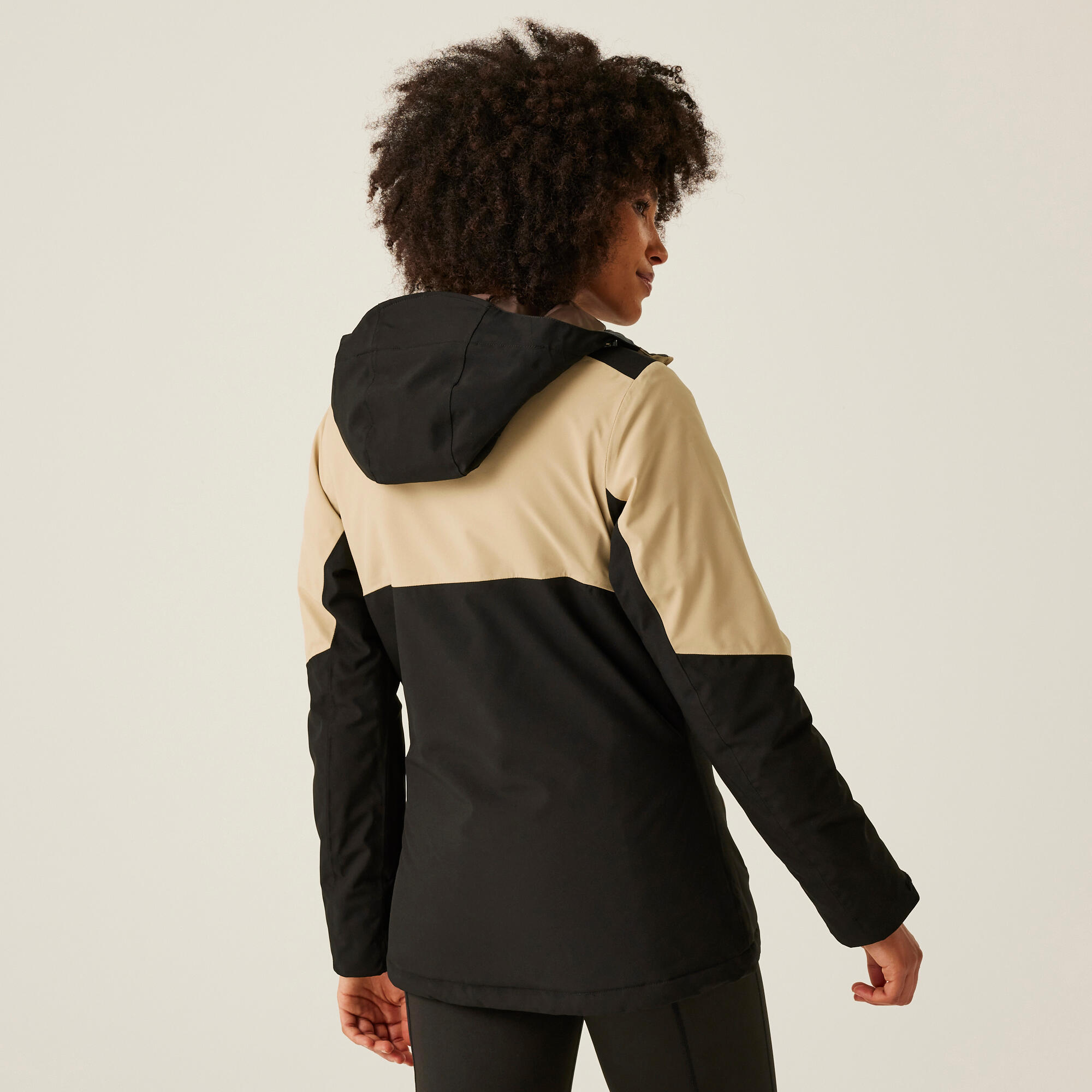 Chubasquero senderismo mujer impermeable aislante Regatta Romine II, negro 2/7