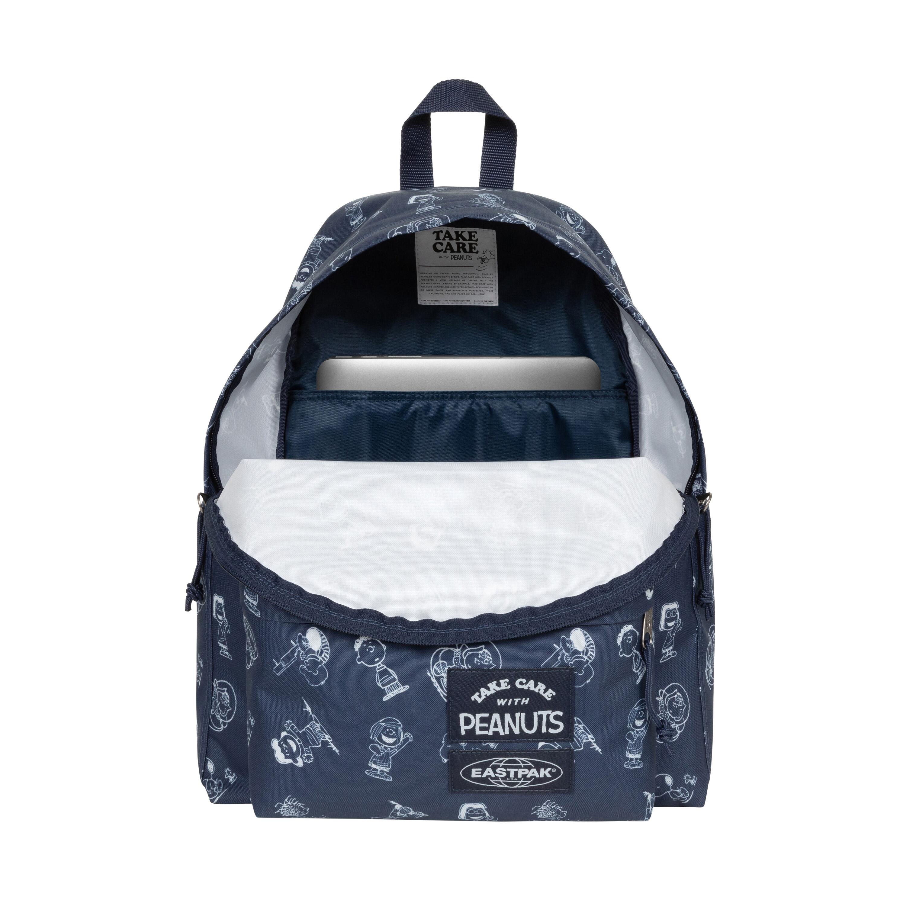Mochila Casual Unisex Eastpak Day Pak'r Peanuts Navy Azul Marino.Versátil 2/7