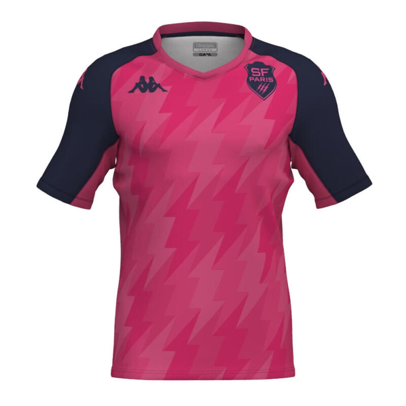 Camiseta De Entrenamiento Rosa Stade Français París Para Adultos