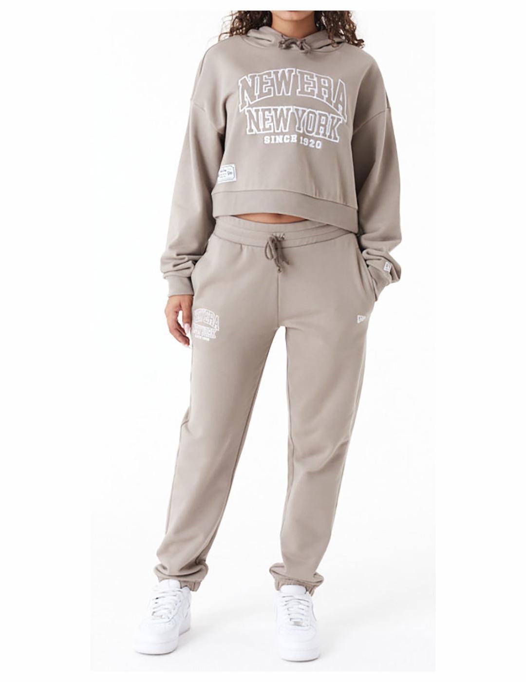 Pantalones para Mujer New era Topo Beige 7/7