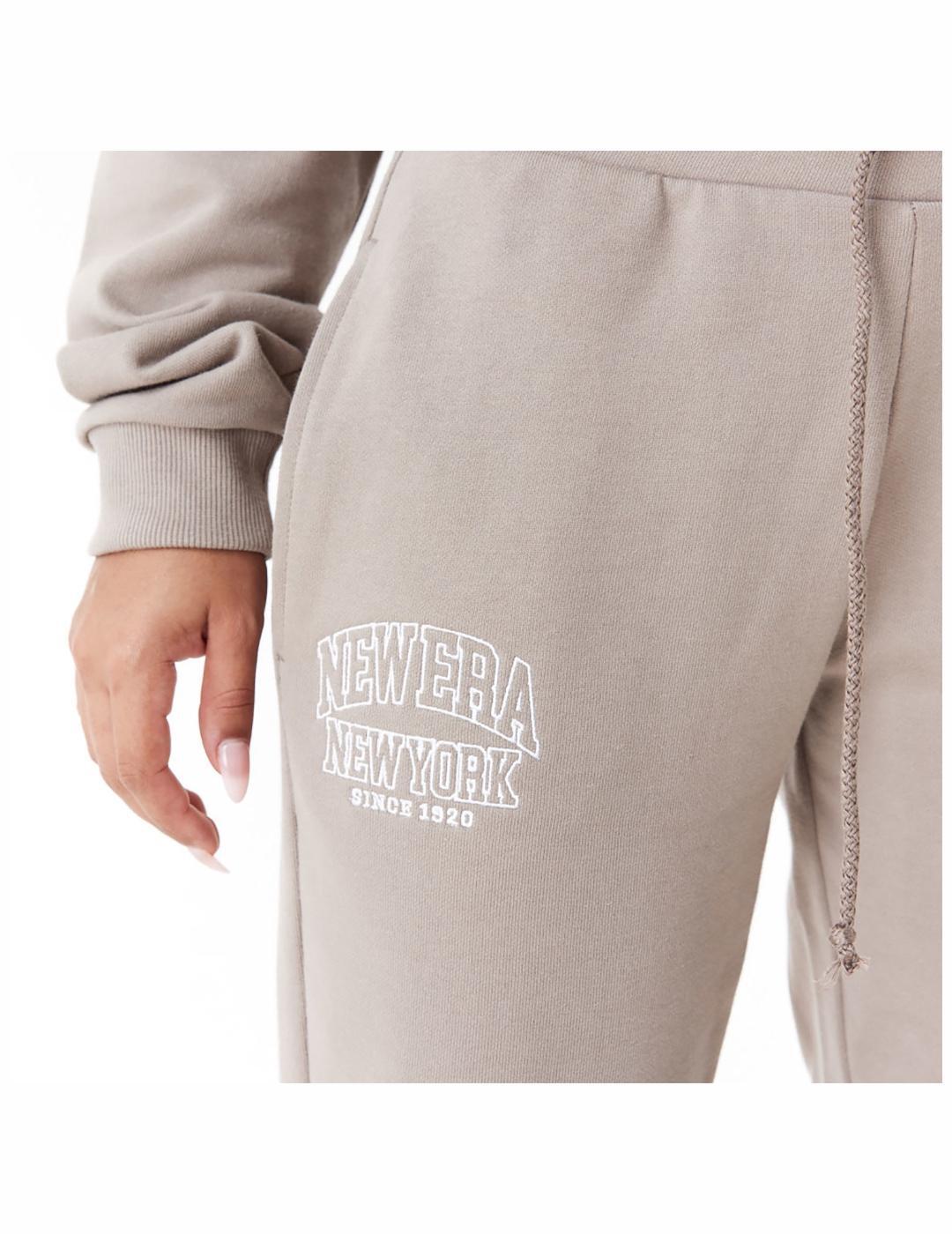 Pantalones para Mujer New era Topo Beige 4/7