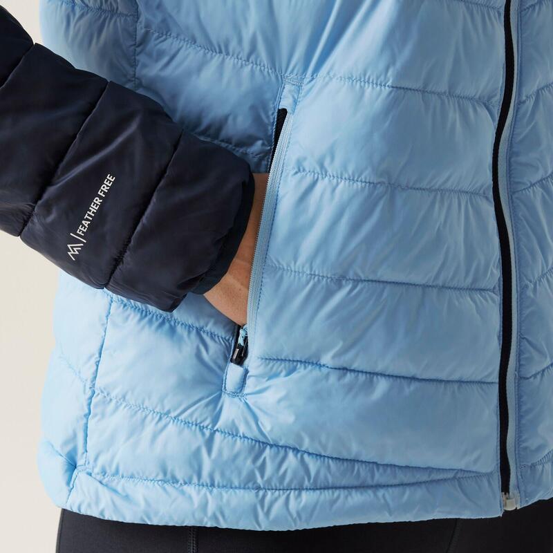 Chubasquero senderismo mujer impermeable Regatta Hillpack Ii, azul