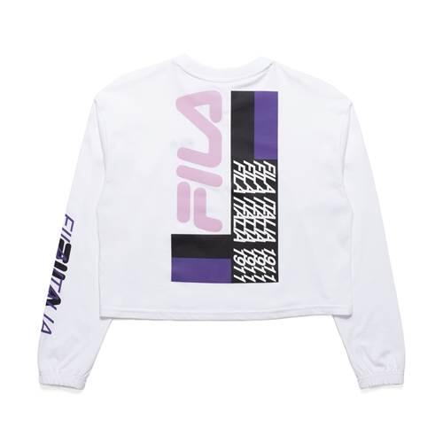 Sweatshirt universeel voor vrouwen Fila Wmn Calandra Cropped LS Shirt 2/4