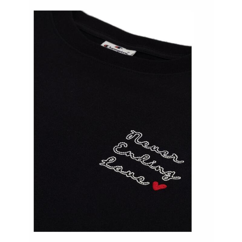 Camiseta de manga corta para Mujer Champion Never ending Negro