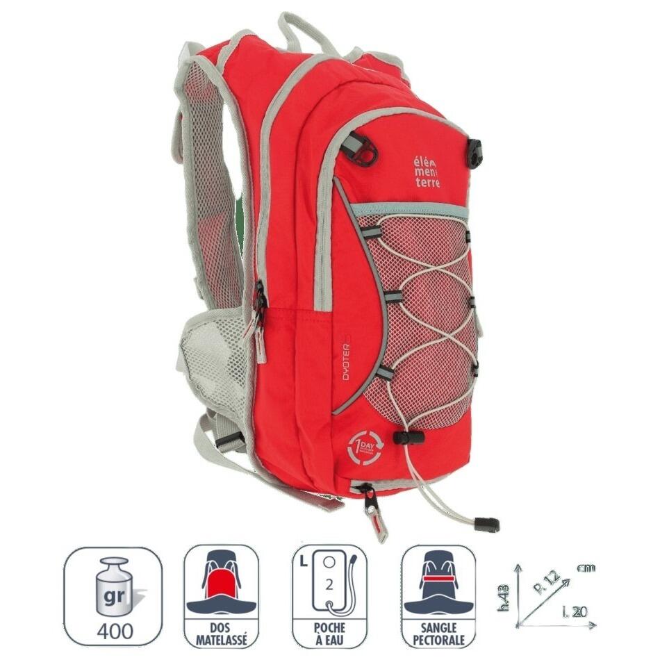 elementerre dyoter 18 l backpack + hydration pouch