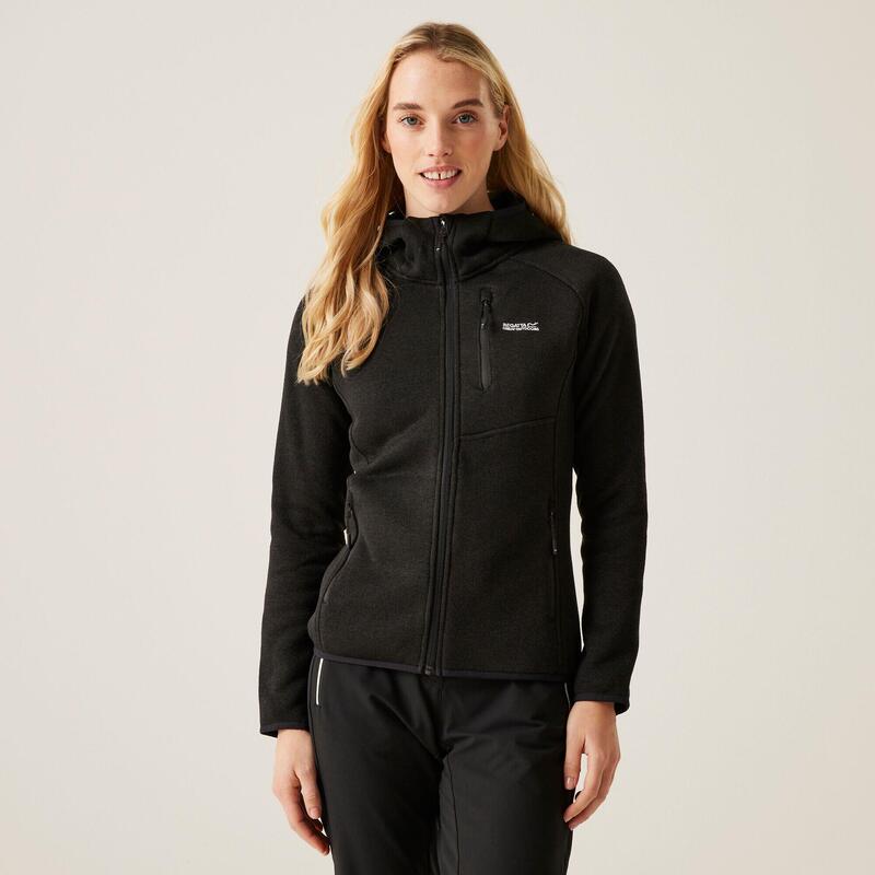 De Newhill wandelfleece met capuchon voor dames