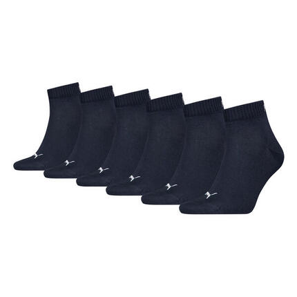 PUMA Unisex Socken, 3er Pack - Quarter, Sneaker Schwarz 35-38