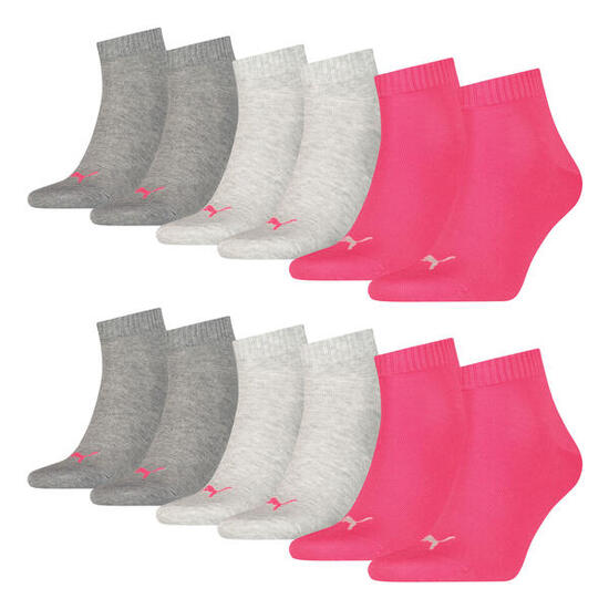 Quarter Socken 6 Paar weich komfortabel Herren Damen Unisex - Soft Cotton
