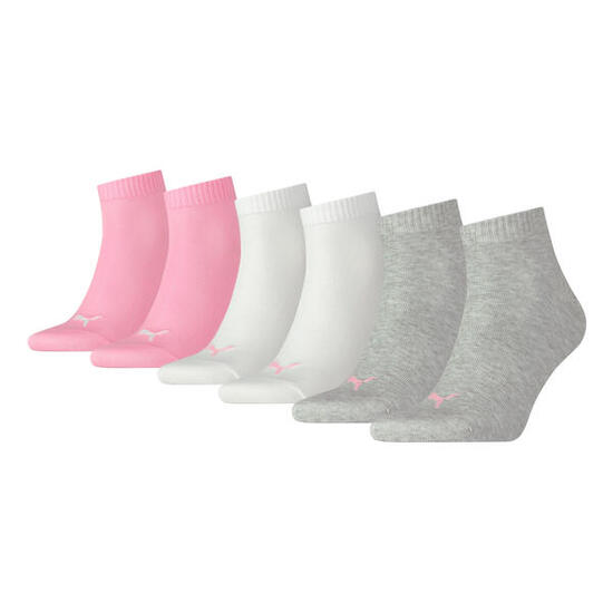 Quarter Socken 3 Paar weich komfortabel Herren Damen Unisex - Soft Cotton