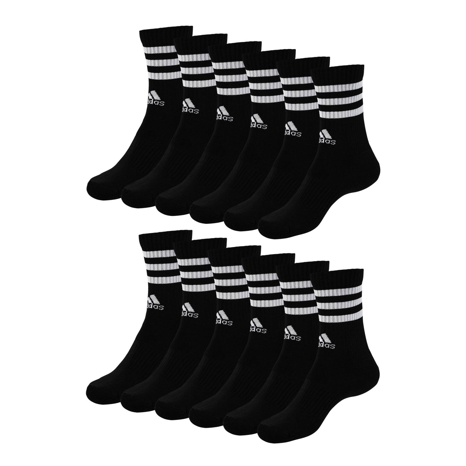 ADIDAS Crewsocks Sportsocken 6 Paar Herren Damen - Cushioned Crew