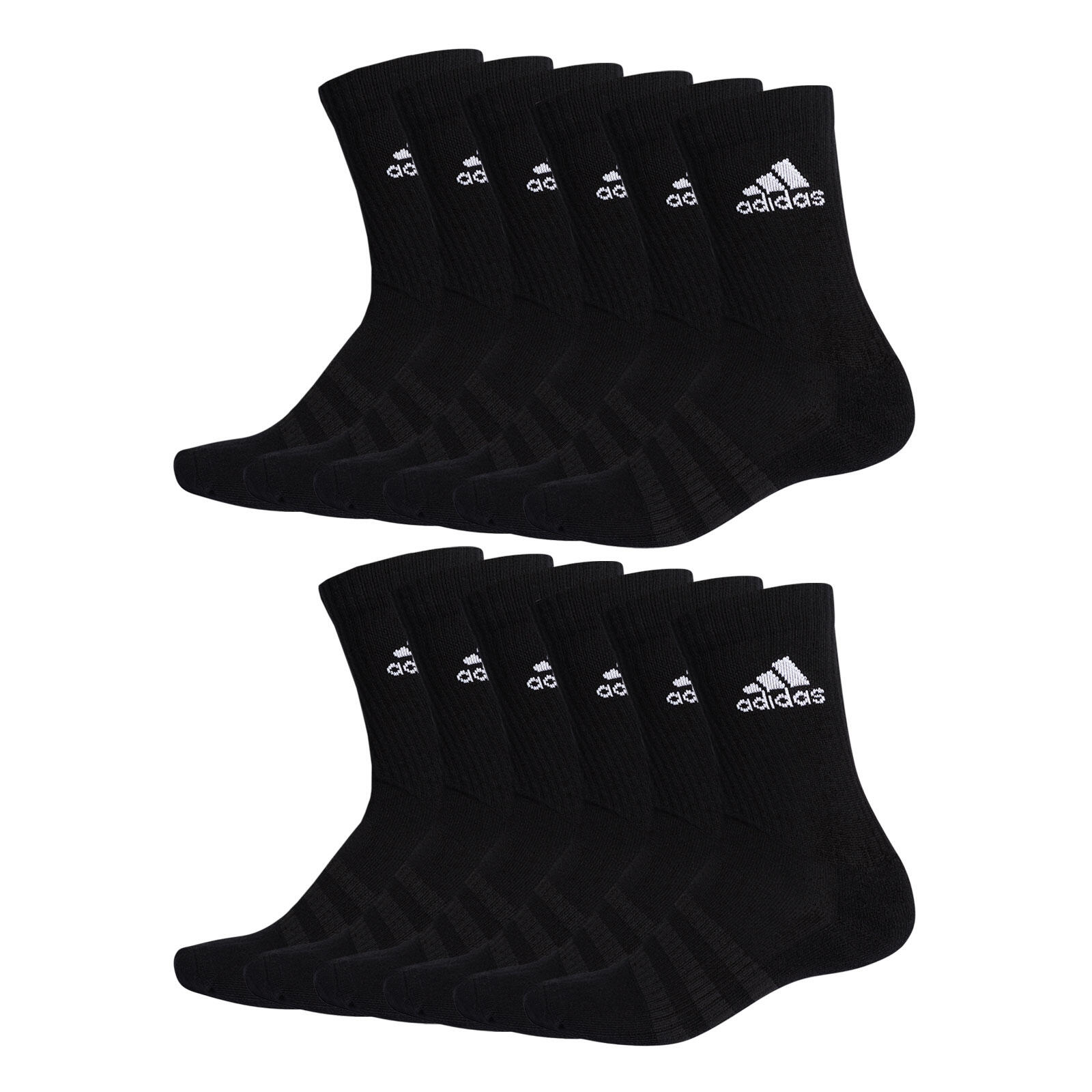 ADIDAS Socken Sportsocken 6 Paar Unisex Herren Damen - Cushioned Crewsocken