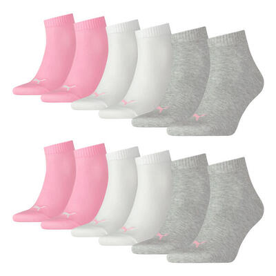Quarter Socken 6 Paar weich komfortabel Herren Damen Unisex - Soft Cotton