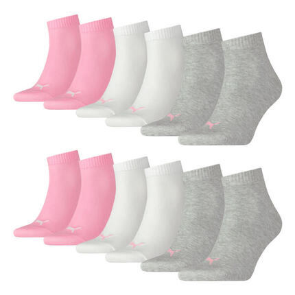 Quarter Socken 6 Paar weich komfortabel Herren Damen Unisex - Soft Cotton