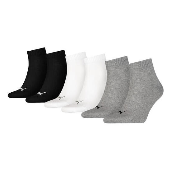 Chaussettes Unisexe Paquet de 3 Stretch-Quarter Plain 3P