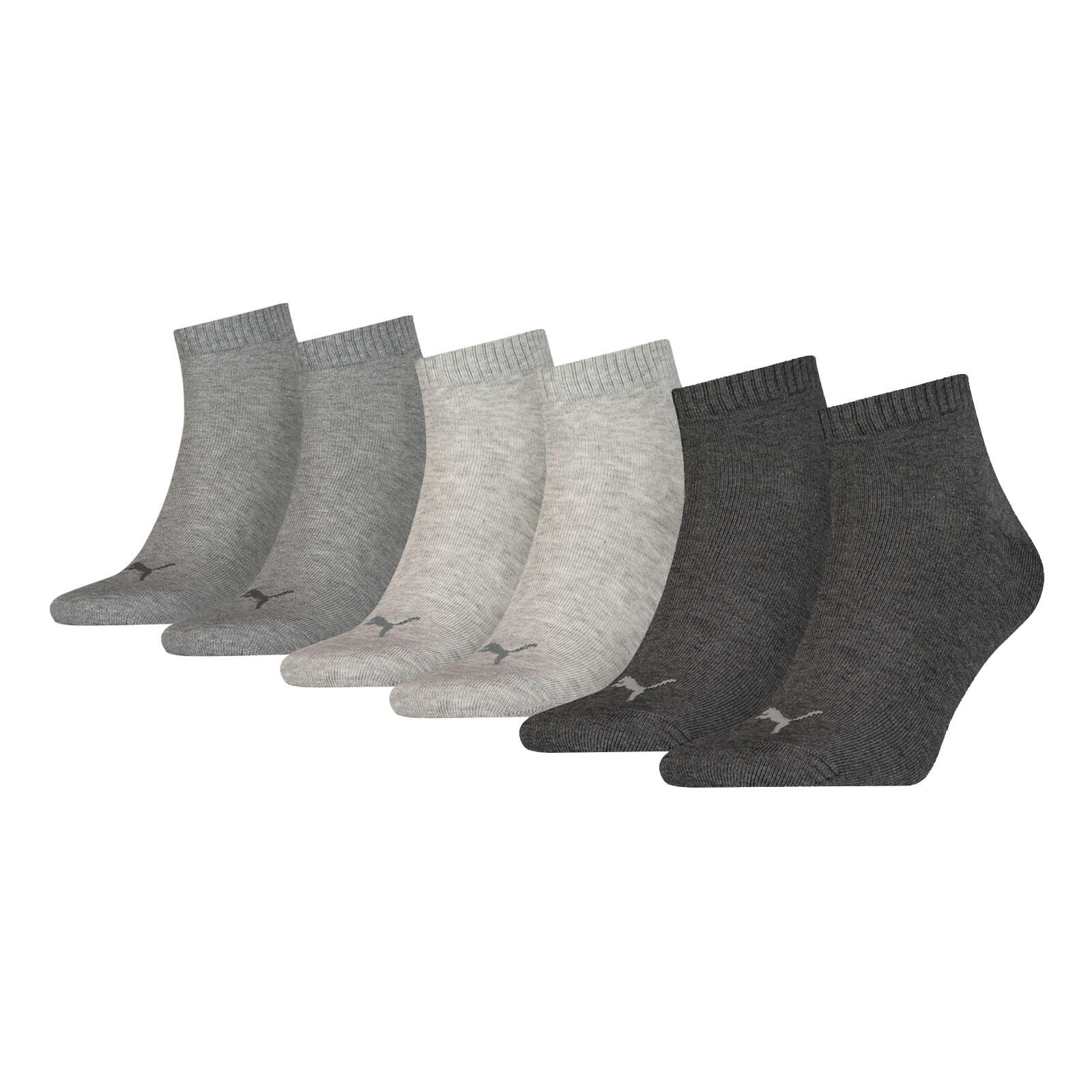 PUMA Quarter Socken 3 Paar weich komfortabel Herren Damen Unisex - Soft Cotton