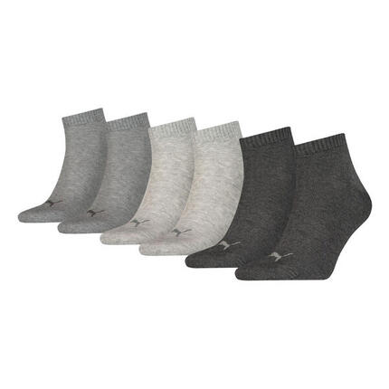 PUMA Unisex Socken, 3er Pack - Quarter, Sneaker Schwarz 35-38