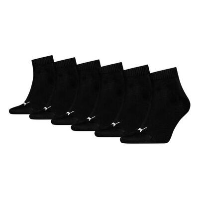 PUMA Unisex Socken, 3er Pack - Quarter, Sneaker Schwarz 35-38