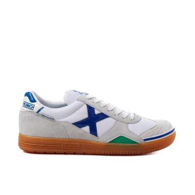 Zapatilla de fútbol sala MUNICH Gresca adulto blanco