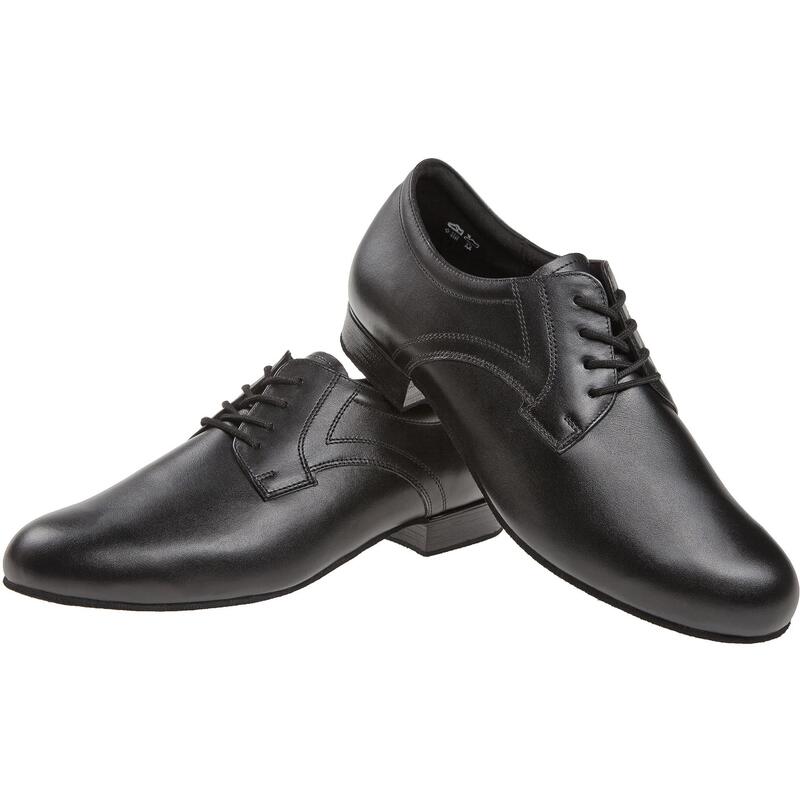 085 Tanzschuhe in Schwarz mit breiter Passform - 2.0 cm block