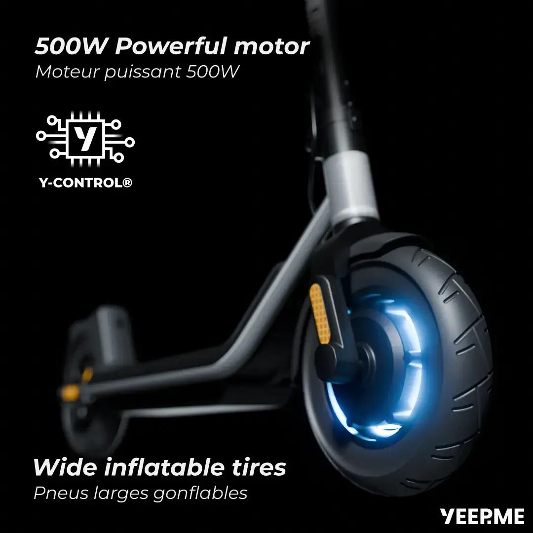 Trottinette électrique adulte pliable 500W 10 pouces autonomie 50 km 100A 5/9