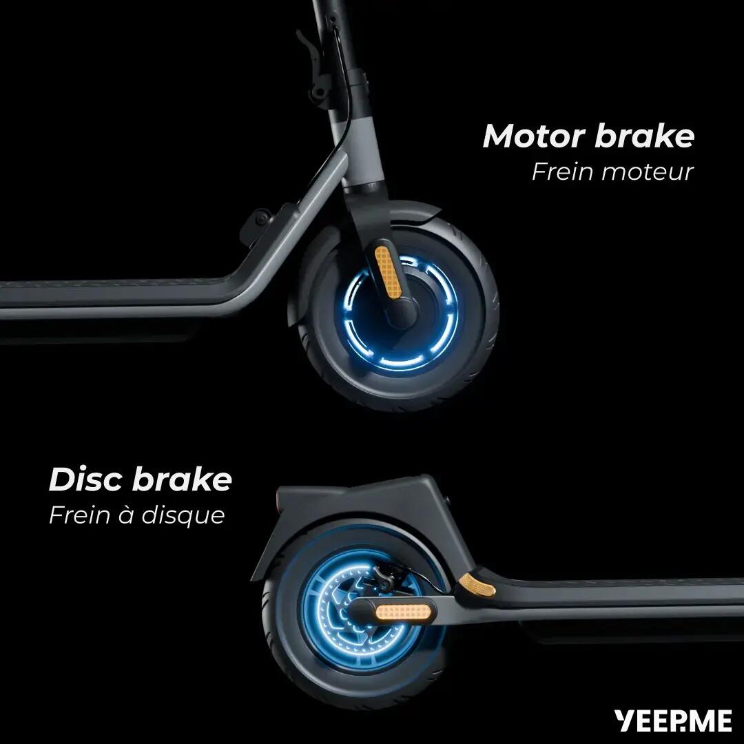 Trottinette électrique adulte pliable 500W 10 pouces autonomie 50 km 100A 8/9