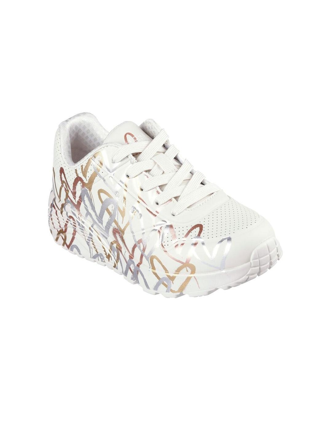 Chaussures pour enfant Skechers Uno lite metallic love Multicolore. 3/5