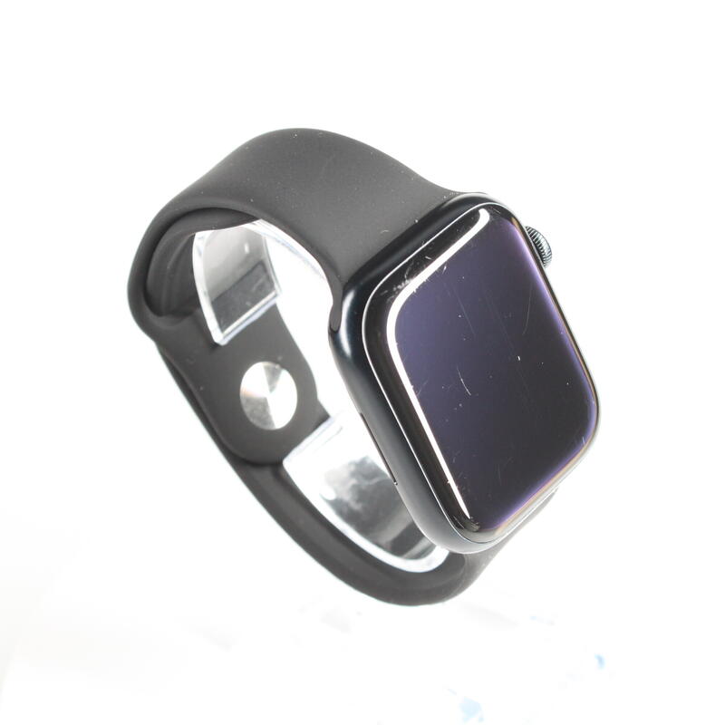 Refurbished - Apple Watch Series 7 45mm GPS+Cellular Alu Minuit/Sportband - Goed