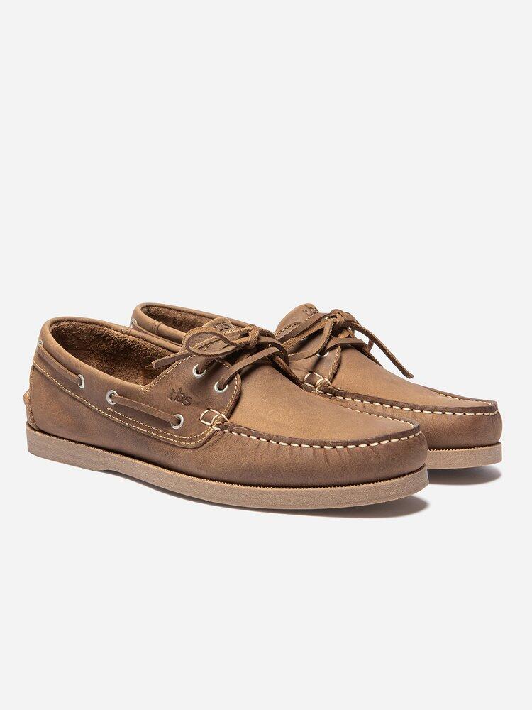 Chaussures bateau Homme - PHENIS Havane 2/5
