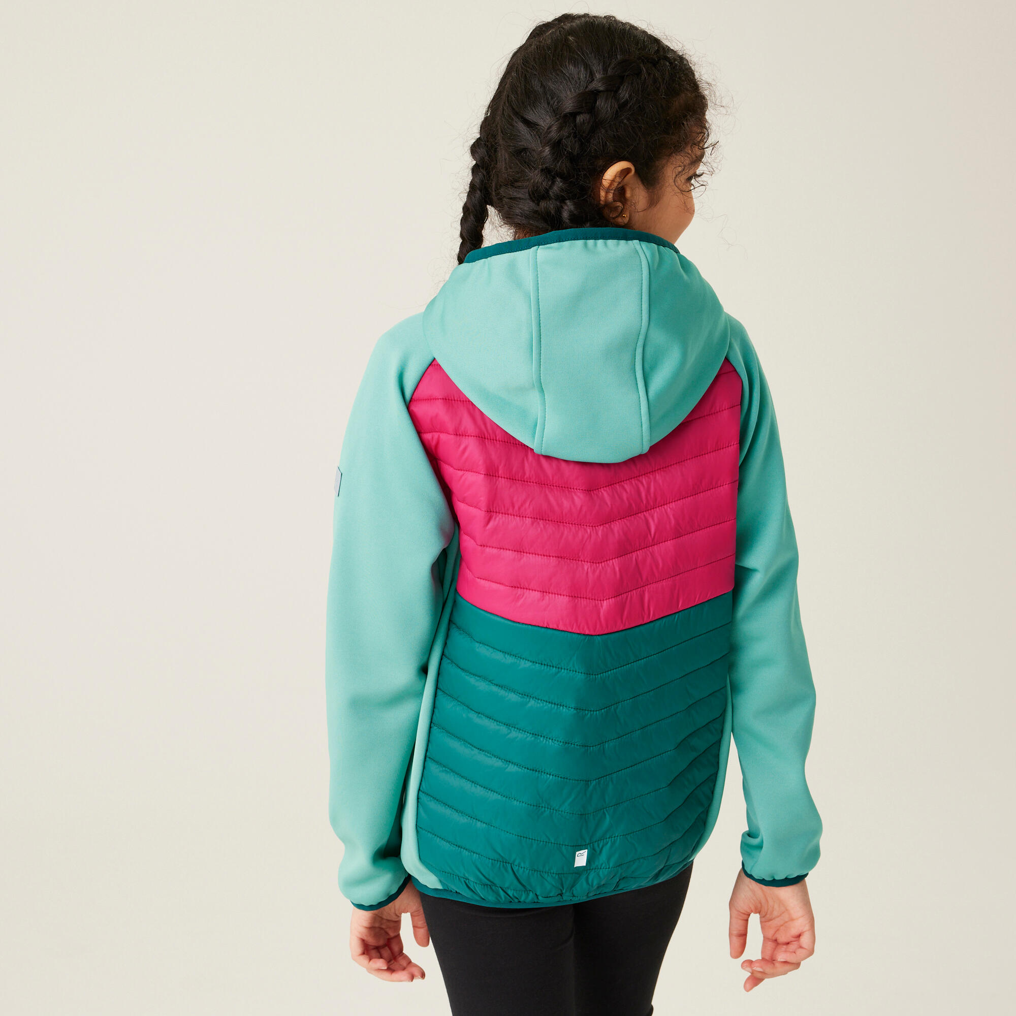 Veste de randonnée hybride matelassée enfant Kielder VIII 2/7