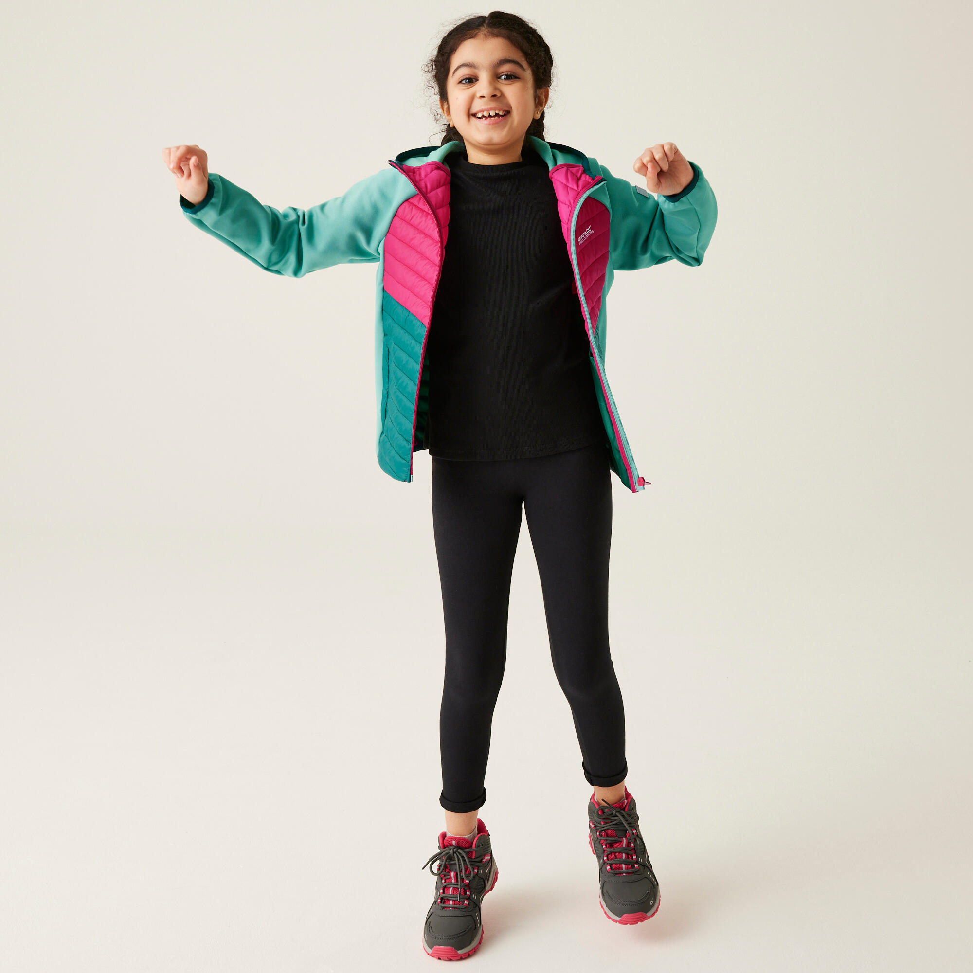 Veste de randonnée hybride matelassée enfant Kielder VIII 3/7