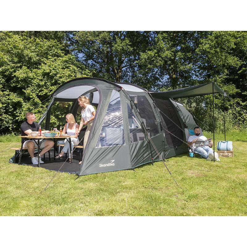 Tenda da campeggio a tunnel - Canyon 4 Protect - per 4 persone - tettoia