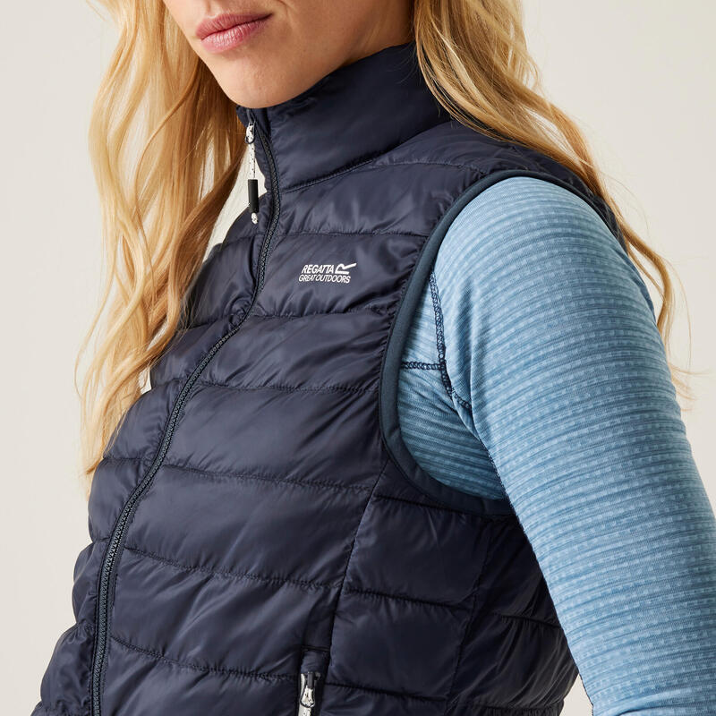 De Hillpack II waterafstotende wandelbodywarmer voor dames