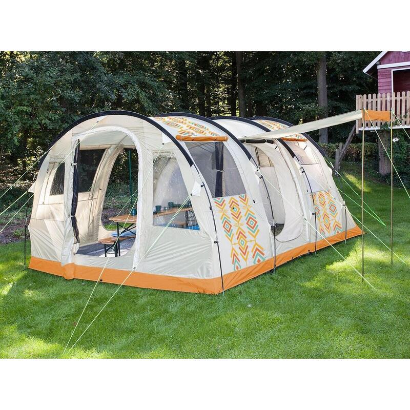 Tenda campeggio familiare - Gotland 6 persone - 2x cabine scure - zanzariera