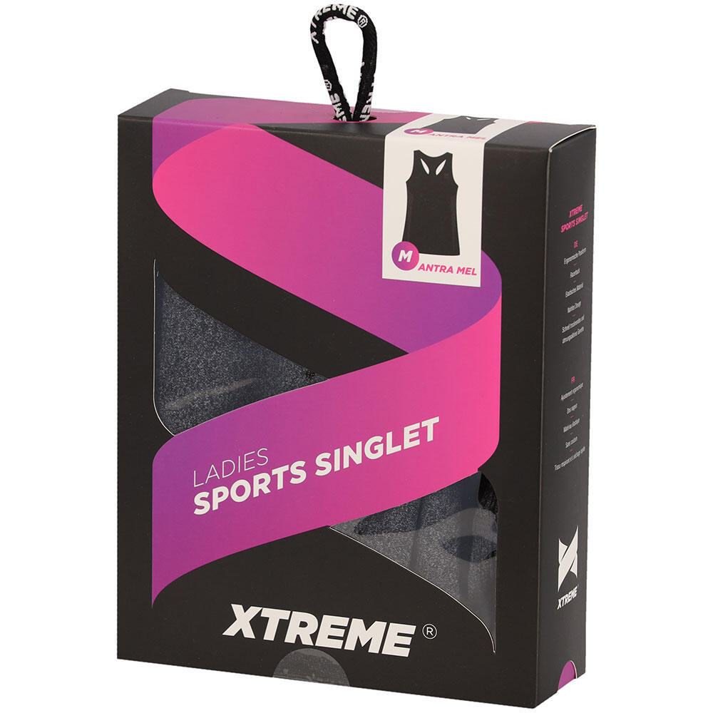 Xtreme Sportswear Sport Singlet Mujer Antracita Melange 4/4