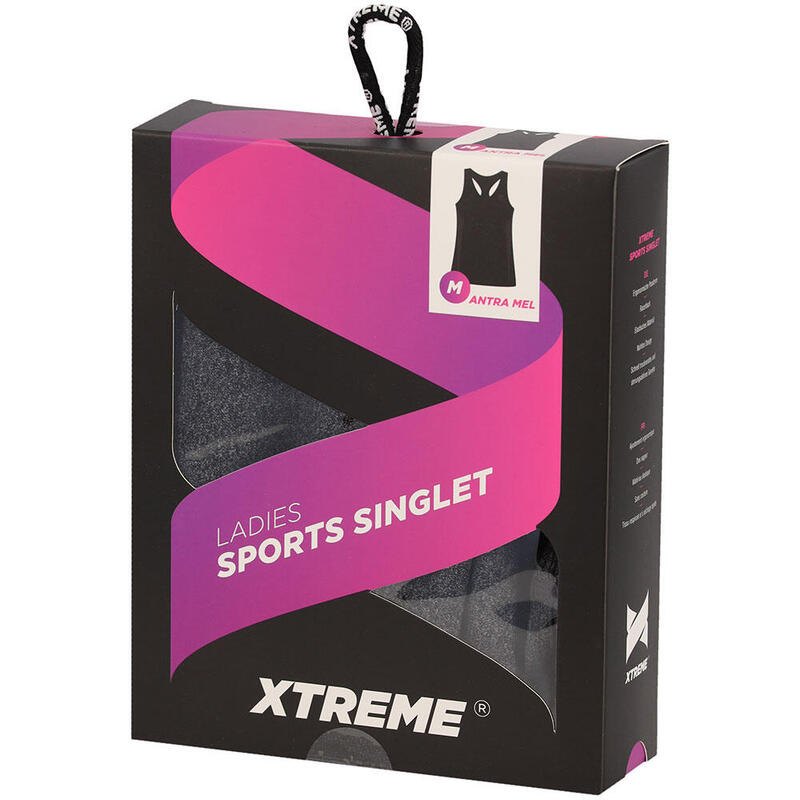 Xtreme Sportswear Sport Singlet Femme Anthracite Melange