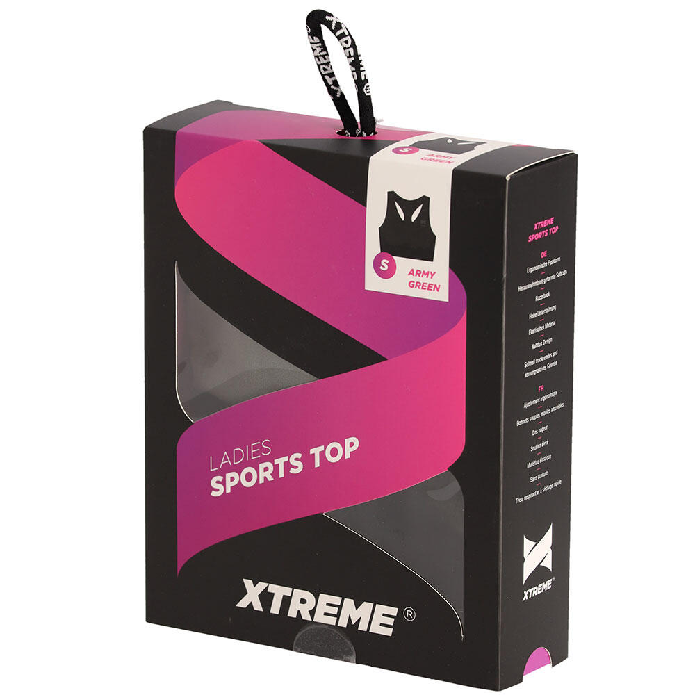 Xtreme Sportswear Sporttop Dames Army Green 4/4