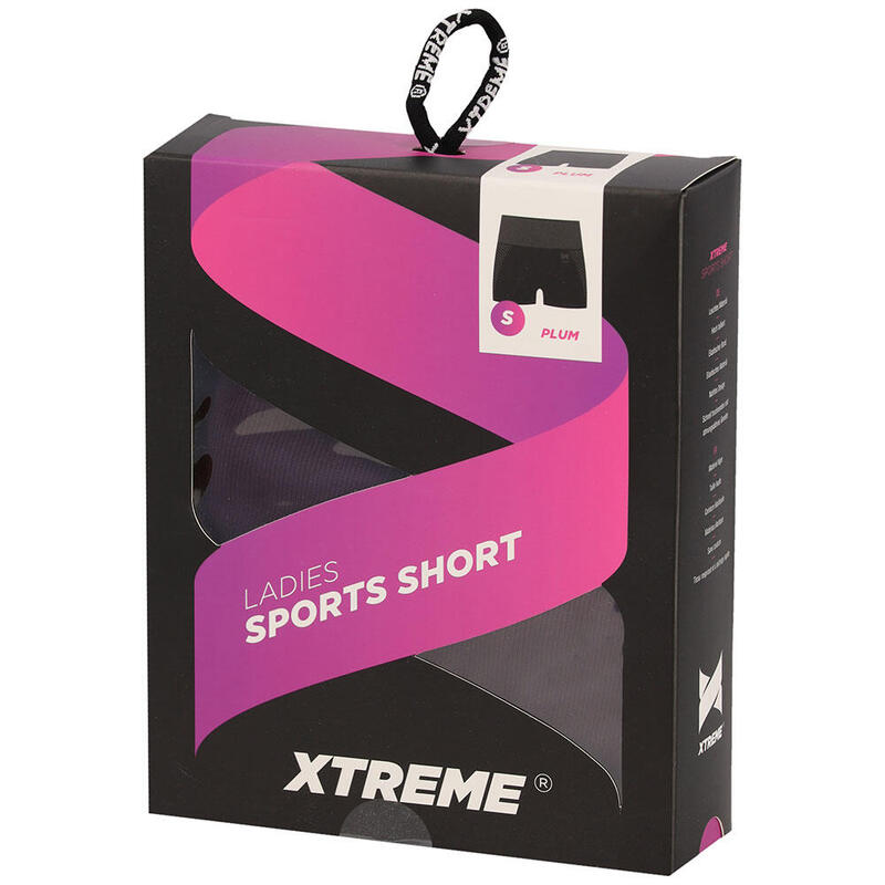 Xtreme Sportswear Pantalón Corto Deportivo Mujer Ciruela